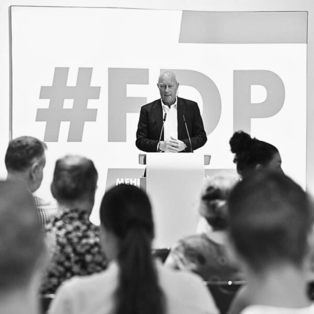 20.08.2024 - FDP will für beste Bildung sorgen, Ordnung in der Migration durchsetzen sowie den Mittelstand stärken.